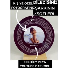 FY Kişiye Özel Tasarlanan Spotify Barkodlu Youtube Barkodlu Plak