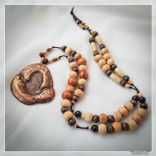 Z Jewelry Art Tılganga - El Yapımı Etnik Otantik Bohem Kadın Erkek Unisex Kolye