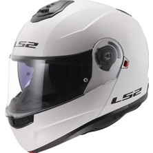 Ls2 Strobe 2 Beyaz Çene Açılır Motosiklet Kaskı