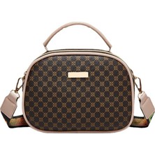 Soou Bayan Çanta Çift Fermuarlı Crossbody Çanta Kadınlar Için Deri Kabuk Çanta Omuz Çantası (Yurt Dışından)