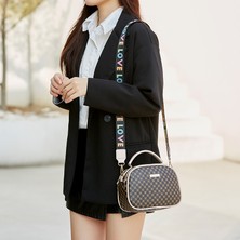 Soou Bayan Çanta Çift Fermuarlı Crossbody Çanta Kadınlar Için Deri Kabuk Çanta Omuz Çantası (Yurt Dışından)
