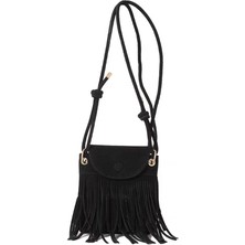 Soou Kadın Crossbody Çanta Püsküller Küçük Sling Çanta Bayan Deri Omuz Çantası Satchel (Yurt Dışından)
