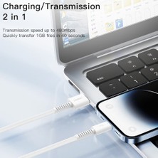 Forestl Digital Iphone, iPad için Pvc USB Şarj Kablosu Usb'den Lightning'e Veri Kablosu (Yurt Dışından)