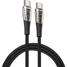 Forestl Digital 1m USB C-Usb C Kablosu Pd 65W Hızlı Şarj Pvc Naylon Örgülü Veri Kablosu için iPhone 15 Serisi/huawei Mate 60/xiaomi (Yurt Dışından)