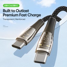 Forestl Digital 1m USB C-Usb C Kablosu Pd 65W Hızlı Şarj Pvc Naylon Örgülü Veri Kablosu için iPhone 15 Serisi/huawei Mate 60/xiaomi (Yurt Dışından)