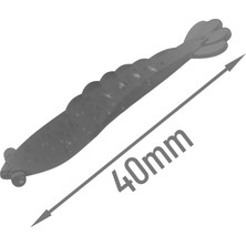 Ulti Baits Mini Shrimp 40, Silikon Karides 40MM 1.3gr 6 Adet