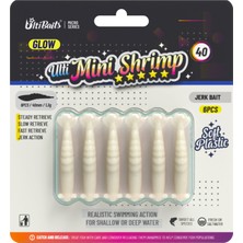 Ulti Baits Mini Shrimp 40, Silikon Karides 40MM 1.3gr 6 Adet