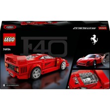 LEGO Speed Champions Ferrari F40 Süper Araba 76934 - 9 Yaş ve Üzeri Çocuklar Için Inşa Edilebilen Oyuncak Araç Modeli Yapım Seti (318 Parça)