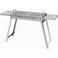 Marina Grill 60CM Krom Sehpalı Portatif Mangal