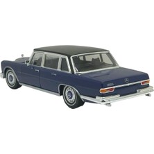 Mercedes Benz 600 Lacivert Diecast 1.24 Ölçek Büyük Boy Metal Ojinal Lisanslı Araba Kapılar Açılır