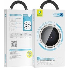 BLUEO iPhone 15 Pro Max / 15 Pro Yansıma Önleyici 99 Anti-Reflective Titanyum Mavi Pvd Lens Koruyucu