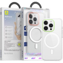Blueo iPhone 15 Uyumlu Yeşil Ultra Clear Anti-Drop Magsafe Telefon Kılıfı