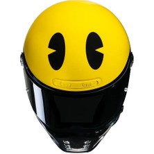 Hjc V10 Pac Man Mc3 Kapalı Motosiklet Kaskı Sarı Siyah