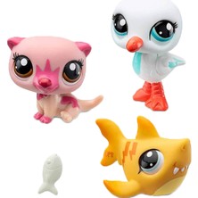 Sunman Littlest Pet Shop Minişler 3 Lü Su Samuru Martı Köpek Balığı Figür Seti 00556