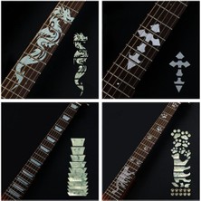 Zhuxi Shop B No.-3 Stili Elektro Akustik Gitar Bas Için Yeni Çapraz Inlay Çıkartmalar Sticker Ultra Ince Sticker Gitar Aksesuarları Elektro Gitar Parçaları (Yurt Dışından)