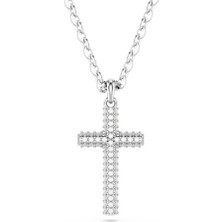 Swarovski 5675577 Swarovski Kolye Insigne:pend Cross_full Pave Whi/rhs