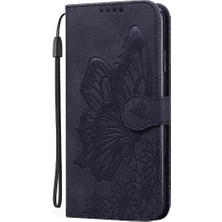 YH Market IPhone 16 Için Flip Case Büyük Kelebek Pu Deri Cüzdan Manyetik Closu (Yurt Dışından)