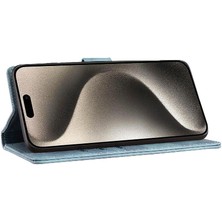 YH Market IPhone 16 Için Flip Case Pro Max Kart Cep Flip Folio Kabartmalı Sevimli Kedi (Yurt Dışından)