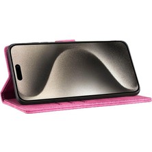 YH Market IPhone 16 Için Flip Case Pro Max Kart Cep Flip Folio Kabartmalı Sevimli Kedi (Yurt Dışından)