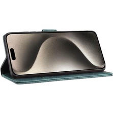 YH Market IPhone 16 Için Flip Case Pro Max Kart Cep Flip Folio Kabartmalı Sevimli Kedi (Yurt Dışından)