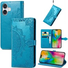 YH Market IPhone 16 Için Flip Case Basit Iş Deri Kılıf Darbeye Çevir (Yurt Dışından)