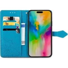 YH Market IPhone 16 Için Flip Case Basit Iş Deri Kılıf Darbeye Çevir (Yurt Dışından)