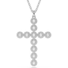Swarovski 5675573 Swarovski Kolye Insigne:pend Cross_angelic Whi/rhs