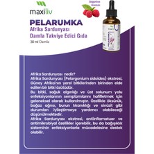Maxiliv Pelarumka – Afrika Sardunyası (Pelargonium sidoides) İçeren Takviye Edici Damla – 30 ml