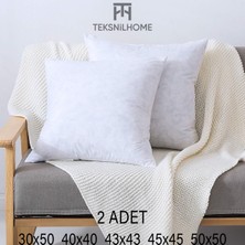 Teksnil Home | 2 Adet Kırlent Iç Yasıtk | Boncuk Silikon | 5 Ebat | Premıum | Koltuk Dekor Yastığı 45x45