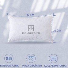 Teksnil Home | 4 Adet Kırlent Iç Yasıtk | Boncuk Silikon | 5 Ebat | Premıum | Koltuk Dekor Yastığı 30x50