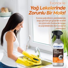 Evonox Clean Ultra Güçlü Mutfak Yüzey Temizleyici ve Yağ Sökücü Limon Kokulu Sprey 750 ml