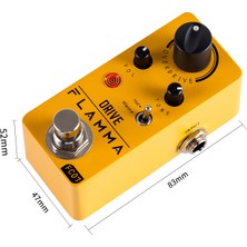 Zhuxi Shop B FC07 Tarzı Flamma FC07 Overdrive Pedal Elektro Gitar Overdrive Efekt Pedalı Sıcak ve Isıtıcı Modlar Gerçek Bypass ile Güç Kaynağı Ile (Yurt Dışından)