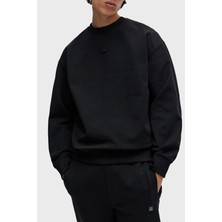 Hugo Logolu Pamuklu Bisiklet Yaka Relaxed Fit Sweat Erkek Sweat 50509270 001