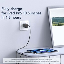 4U Sky 3m Type-C'den Lightning'e 30W Hızlı Şarj Kablosu 480MBPS Veri Kablosu - Beyaz (Yurt Dışından)