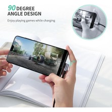 4U Sky 1m USB 2.0 - Tip-C Şarj Kablosu Sağ Açı Veri Kablosu 18W 3A Hızlı Şarj Kablosu Dizüstü Bilgisayar / Tablet / Cep Telefonu Için Uyumlu (Yurt Dışından)