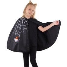 Denokids Halloween Cadılar Bayramı Kız Çocuk Siyah Pelerin