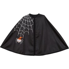 Denokids Halloween Cadılar Bayramı Kız Çocuk Siyah Pelerin