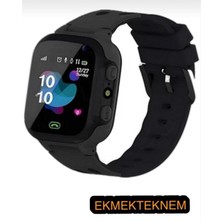 Ekmek Teknem  Q12 Sım Kartlı Kameralı Sos Özellikli Lbs Takipli Akıllı Çocuk Saati Uyumlu  44 mm   Y