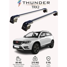 Thunder Great Wall Haval H6 2017-SONRASI Trx2 Thunder Carrier Kilitli Ara Atkı Taşıyıcı Tavan Barı Siyah
