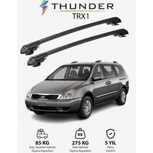 Thunder Kıa Carnıval 2006-2014 Trx1 Thunder Carrier Kilitli Ara Atkı Taşıyıcı Tavan Barı Siyah
