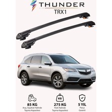 Thunder Acura Mdx 2007-2013 Trx1 Thunder Carrier Kilitli Ara Atkı Taşıyıcı Tavan Barı Siyah