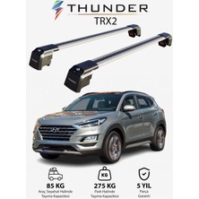 Thunder Hyundaı Tucson 2018-SONRASI Trx2 Thunder Carrier Kilitli Ara Atkı Taşıyıcı Tavan Barı Gri