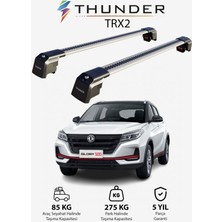 Thunder Dongfeng Fengon 500 2020-SONRASI Trx2 Thunder Carrier Kilitli Ara Atkı Taşıyıcı Tavan Barı Gri