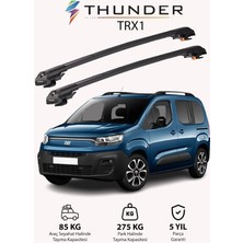 Thunder Fıat Doblo 2023-SONRASI Trx1 Thunder Carrier Kilitli Ara Atkı Taşıyıcı Tavan Barı Gri