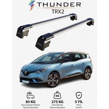 Thunder Renault Grand Scenıc 2017-SONRASI Trx2 Thunder Carrier Kilitli Ara Atkı Taşıyıcı Tavan Barı Siyah