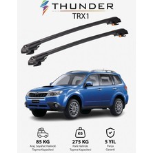 Thunder Subaru Forester 2008-2012 Trx1 Thunder Carrier Kilitli Ara Atkı Taşıyıcı Tavan Barı Gri
