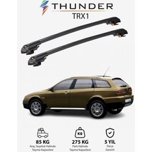 Thunder Alfa Romeo 156 Crosswagon 2000-2007 Trx1 Thunder Carrier Kilitli Ara Atkı Taşıyıcı Tavan Barı Siyah
