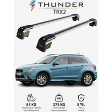 Thunder Mıtsubıshı Asx 2010-2022 Trx2 Thunder Carrier Kilitli Ara Atkı Taşıyıcı Tavan Barı Gri