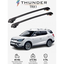 Thunder Ssangyong Tıvolı 2015-SONRASI Trx2 Thunder Carrier Kilitli Ara Atkı Taşıyıcı Tavan Barı Gri