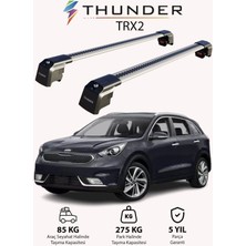 Thunder Kıa Nıro 2017-2022 Trx2 Thunder Carrier Kilitli Ara Atkı Taşıyıcı Tavan Barı Siyah